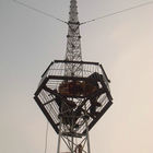 Da torre padrão do fio da conexão 36m/S Guyed da flange de ASTM aço customizável e para ligar o aço estrutural